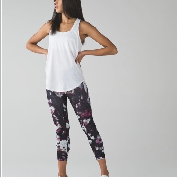 Lululemon Wunder Under Crop III Kara Blossom Multi leggings Size 4 - Picture 7 of 11